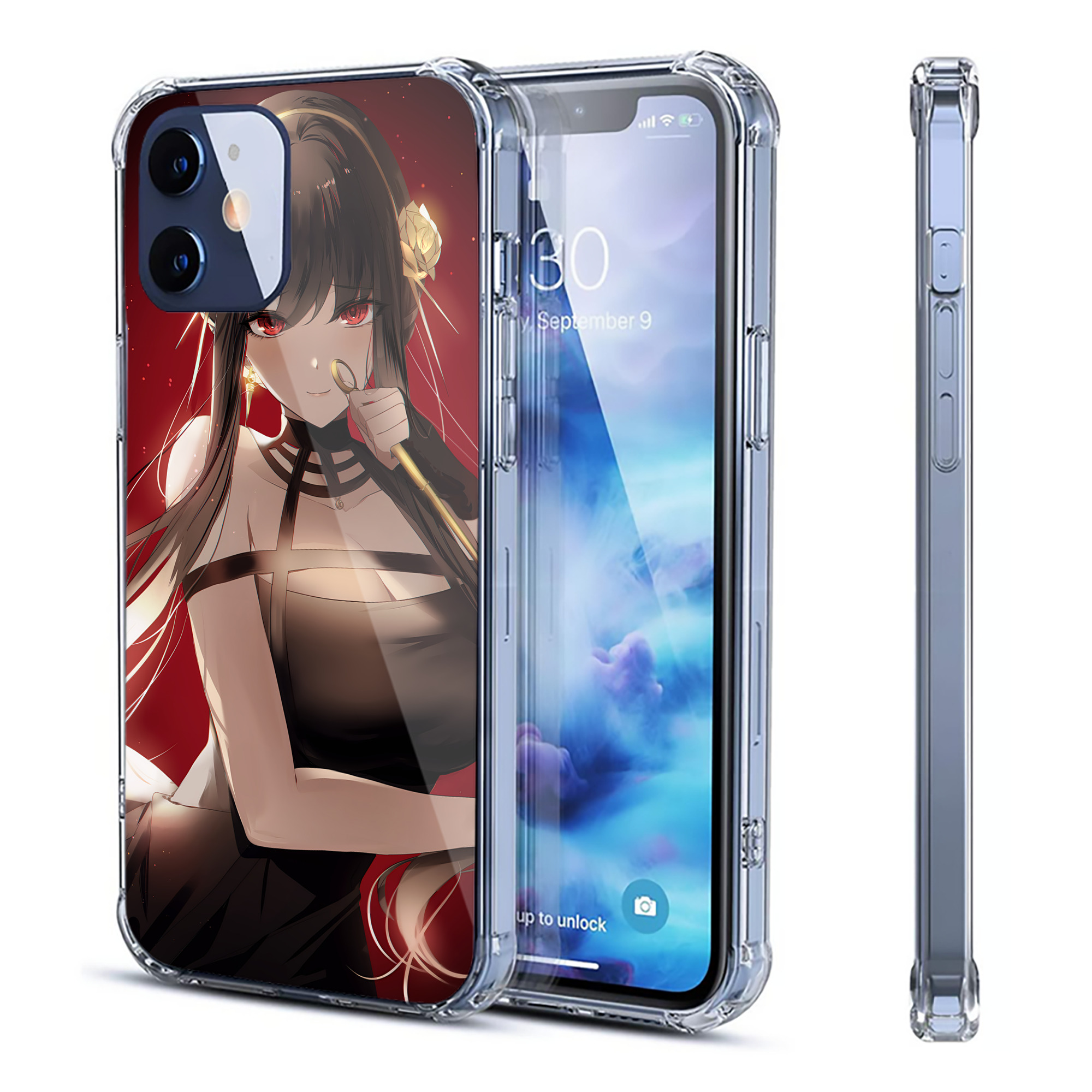 （画像用） SPY×FAMILY间谍家家酒 【iPhone 12シリーズ対応】透明スマホケース（クリアソフトケース）